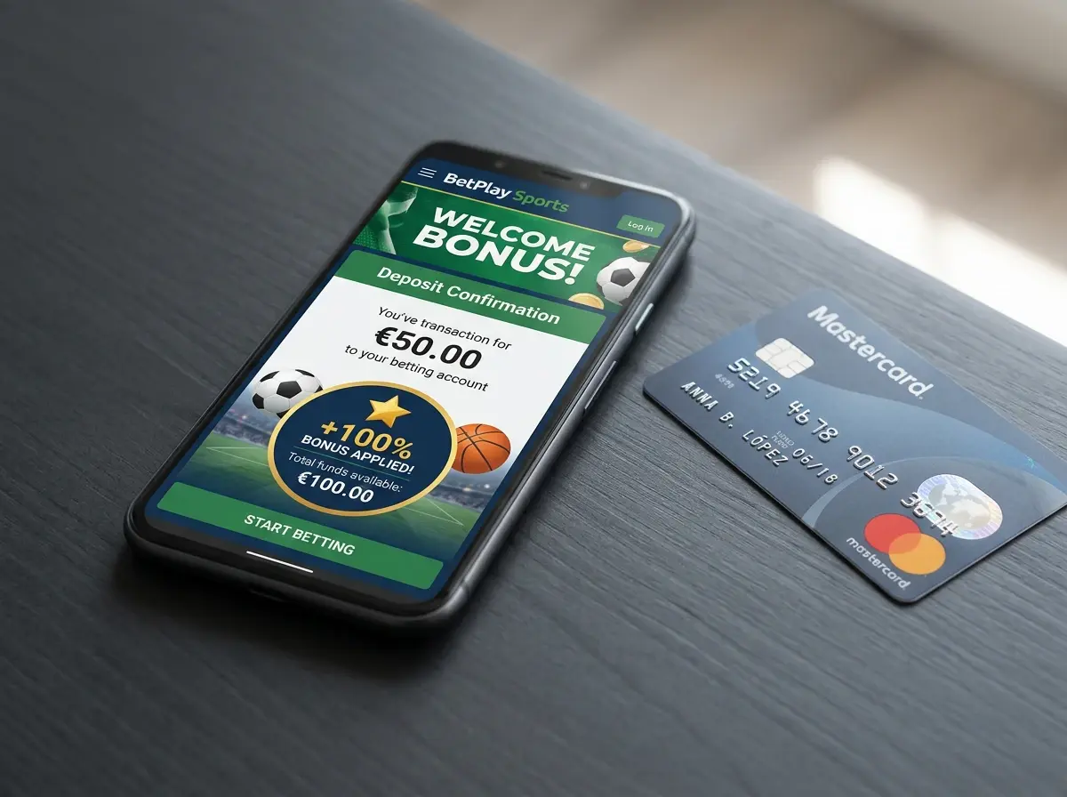 Bonos de bienvenida y promociones en casas de apuestas al depositar con Mastercard