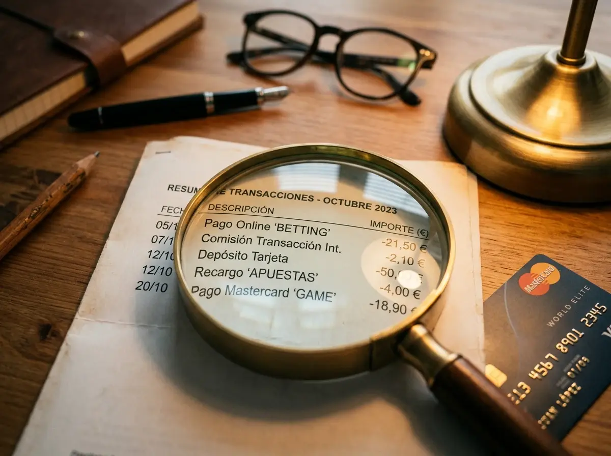 Desglose de comisiones de Mastercard en casas de apuestas con cadena de costes entre operador, banco y red